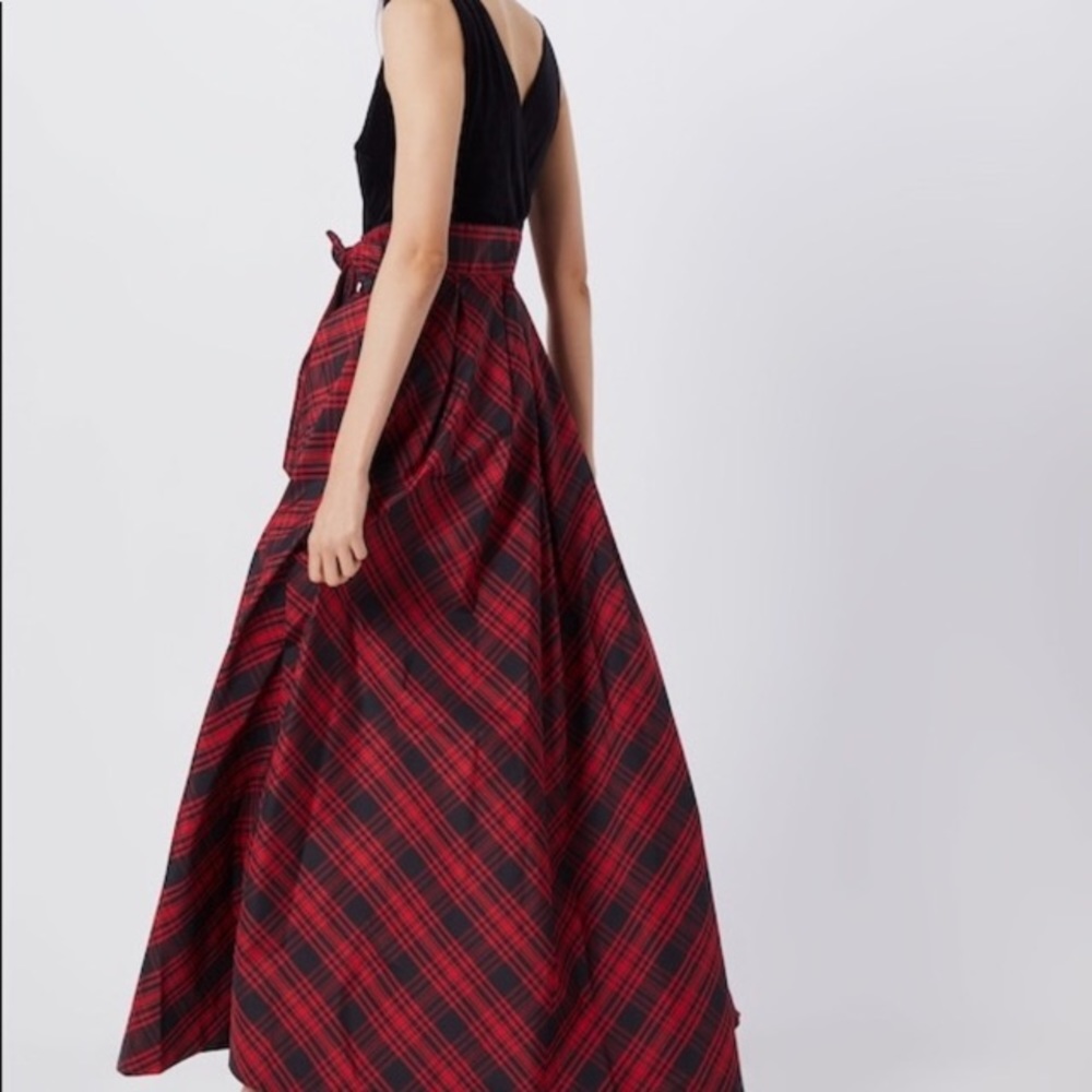 NWT Lauren Ralph Lauren Velvet-Bodice Plaid Gown 🎉 host pick 🎉 - Picture 7 of 9
